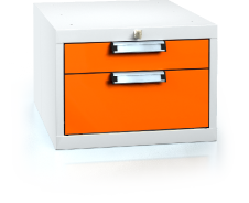 Hanging UNI line cabinet for workbenches 351 x 480 x 600 - 2x drawer